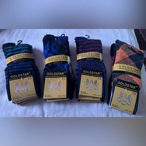 4 bundles of assorted socks. 3 pairs in each bundle